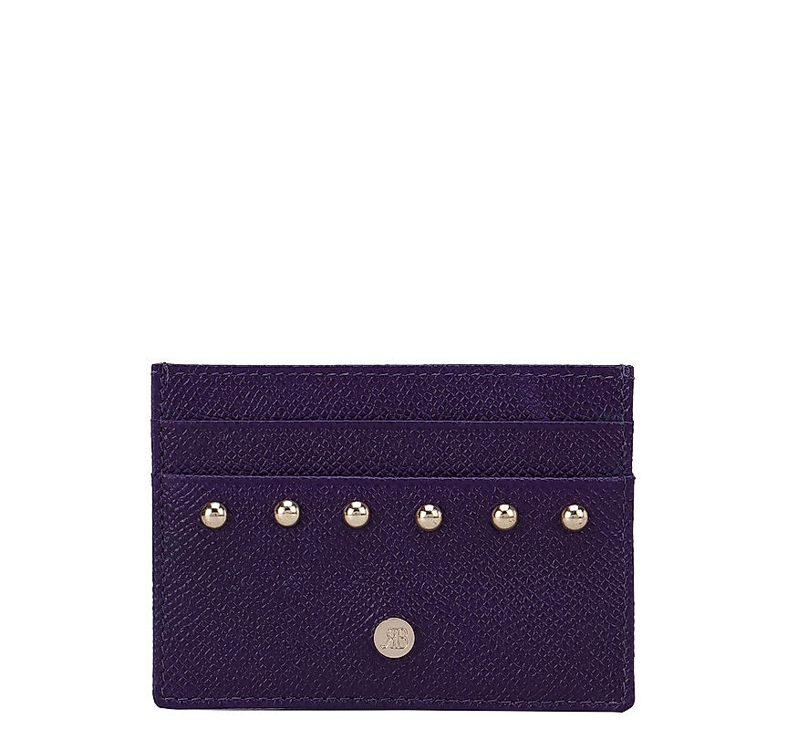 Purple Franzy Card Sleeve With Gold Embellishments